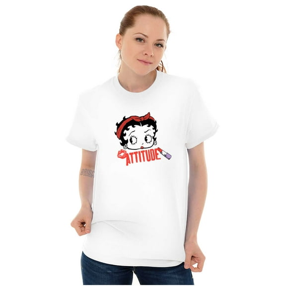 Betty Boop Attitude Cartoon Character Women Plus Size Graphic Tee Tees Brisco Brands 5X