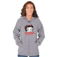 thumbnail image 1 of Betty Boop Attitude Cartoon Character Women Plus Size Zipper Hoodie Brisco Brands 5X, 1 of 5