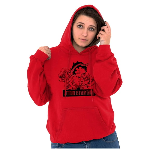 Betty Boop Attitude & Everything Women Plus Size Hoodie Brisco Brands 3X
