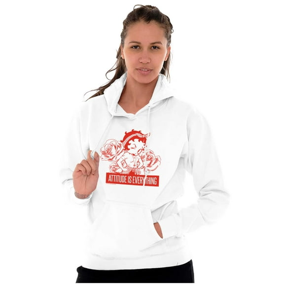 Betty Boop Attitude & Everything Hoodie Sweatshirt Women Brisco Brands X