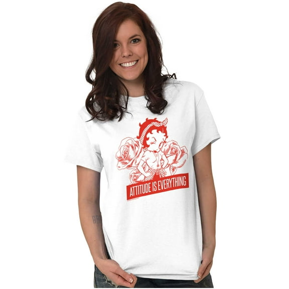 Betty Boop Attitude & Everything Women's Graphic T Shirt Tees Brisco Brands M