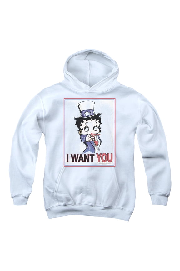 Betty Boop - Auntie Boop - Youth Hooded Sweatshirt - Small