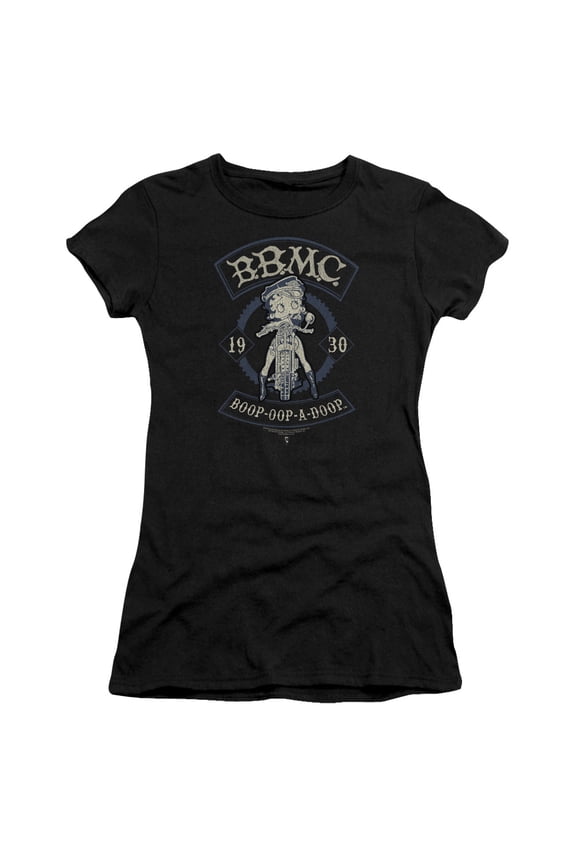 Betty Boop - B.B.M.C. - Juniors Teen Girls Cap Sleeve Shirt - Large