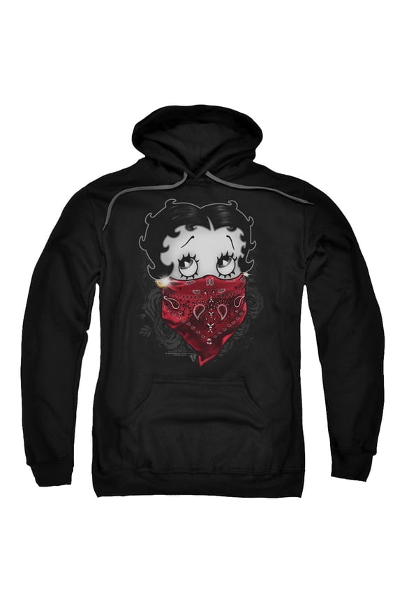 Betty Boop - Bandana &Amp; Roses - Pull-Over Hoodie - XX-Large