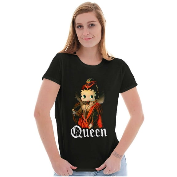 Betty Boop Baroque Queen Cartoon Women's T Shirt Ladies Tee Brisco Brands S