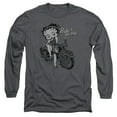 thumbnail image 1 of Betty Boop Bbmc Long Sleeve T-Shirt Adult 18/1 Charcoal, 1 of 1