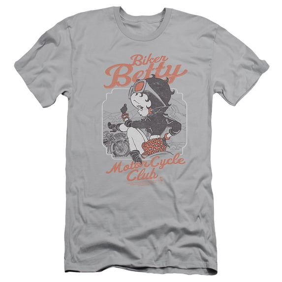 Betty Boop Bbmc S/S Adult 30/1 T-Shirt Silver