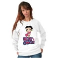 thumbnail image 1 of Betty Boop Beat Breast Cancer Ribbon Women Plus Size Sweatshirt Brisco Brands 2X, 1 of 5