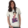thumbnail image 1 of Betty Boop Beat Breast Cancer Ribbon Women's Graphic T Shirt Tees Brisco Brands 2X, 1 of 5