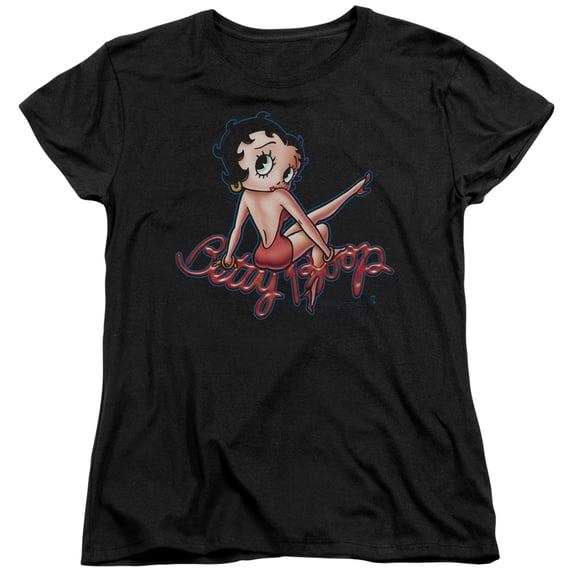 Betty Boop Bettys Back S/S Women's T-Shirt Black