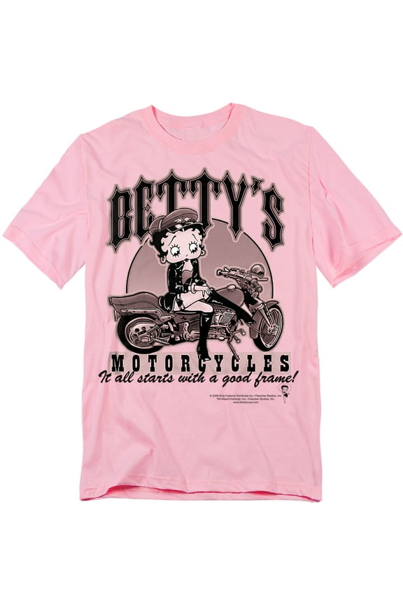 T-Shirt Bettys Motorcycles Unisex Graphic Tee For Men & Women Pink 