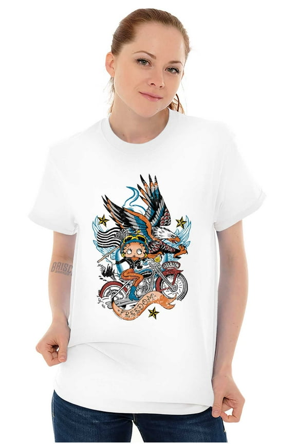 Biker American Eagle Women's Graphic T Shirt Tees Brisco Brands 3X