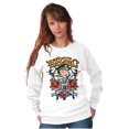 thumbnail image 1 of Betty Boop Biker BBMC Roses Tattoo Women Crewneck Sweatshirt Brisco Brands M, 1 of 5
