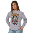 thumbnail image 1 of Betty Boop Biker BBMC Roses Tattoo Women Plus Size Long Sleeve Tee Brisco Brands 2X, 1 of 5