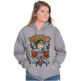 thumbnail image 1 of Betty Boop Biker BBMC Roses Tattoo Women Plus Size Zipper Hoodie Brisco Brands 2X, 1 of 5