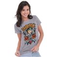 thumbnail image 1 of Betty Boop Biker BBMC Roses Tattoo Women's T Shirt Ladies Tee Brisco Brands S, 1 of 5