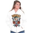 thumbnail image 1 of Betty Boop Biker BBMC Roses Tattoo Zip Hoodie Sweatshirt Women Brisco Brands S, 1 of 4