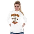 thumbnail image 1 of Betty Boop Biker Glamour On Wheels Women's Long Sleeve T Shirt Brisco Brands S, 1 of 5