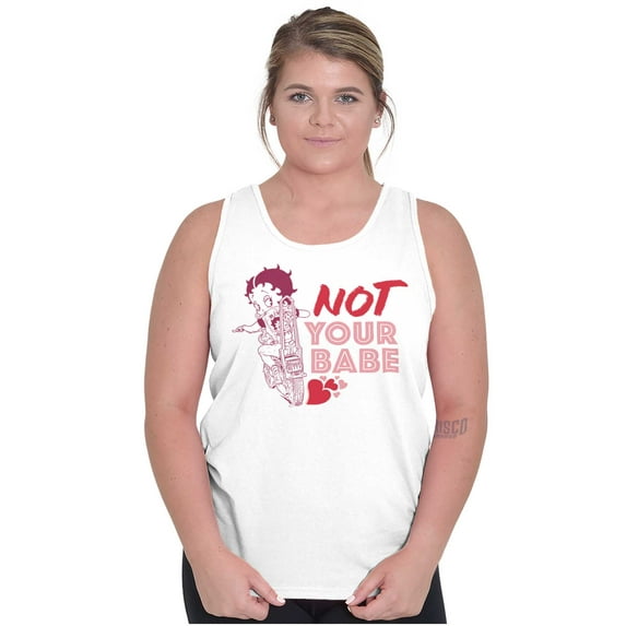 Betty Boop Biker Not Your Babe Tank Top Tee Shirt Women Brisco Brands S
