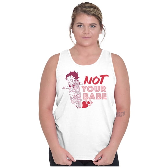 Betty Boop Biker Not Your Babe Tank Top Tee Shirt Women Brisco Brands S