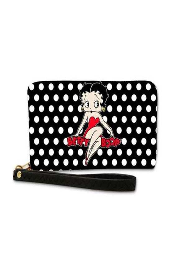 BBW-1 Midsouth Products Betty Boop Vinyl Wallet - Polka Dots, Multi Color - Medium