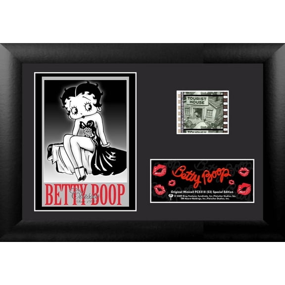 Betty Boop (Black and White Gown) Minicell FilmCells Framed Desktop Presentation USFC5318