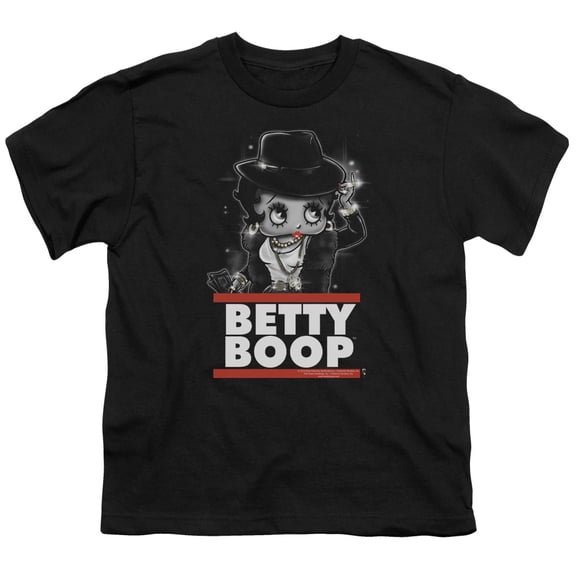 Betty Boop Bling Bling Boop S/S Youth 18/1 T-Shirt Black