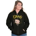 thumbnail image 1 of Betty Boop Bling Drip Paint Splatter Women Plus Size Zipper Hoodie Brisco Brands 3X, 1 of 5