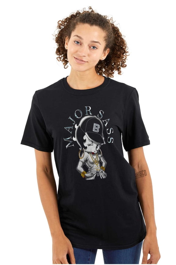 Bling Major Sass Cartoon Women Plus Size Graphic Tee Tees Brisco Brands 3X
