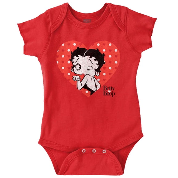 Betty Boop Blowing Kisses Adorable Bodysuit Jumper Girls Infant Baby Brisco Brands NB