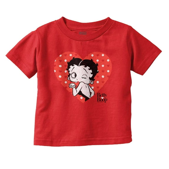 Betty Boop Blowing Kisses Adorable Youth T Shirt Tee Girls Infant Toddler Brisco Brands 5T