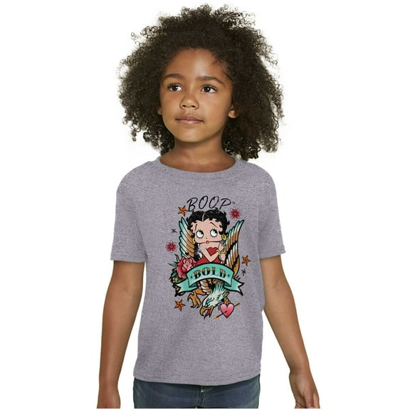 Betty Boop Bold Eagle Rose Tattoo Girls Kids T Shirt Tees Teen Brisco Brands M