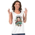 thumbnail image 1 of Betty Boop Bold Eagle Rose Tattoo Tank Top Tee Shirt Women Brisco Brands L, 1 of 5