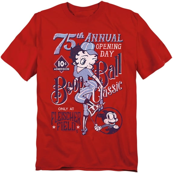 Betty Boop Boop Ball Mens Short Sleeve Shirt