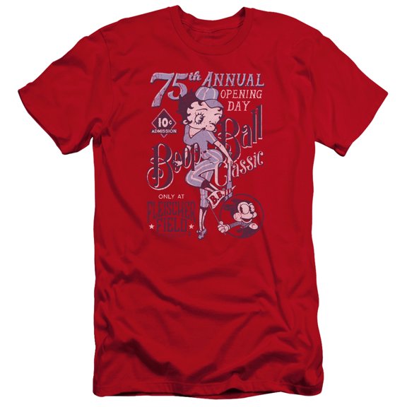 Betty Boop - Boop Ball - Premium Slim Fit Short Sleeve Shirt - Medium