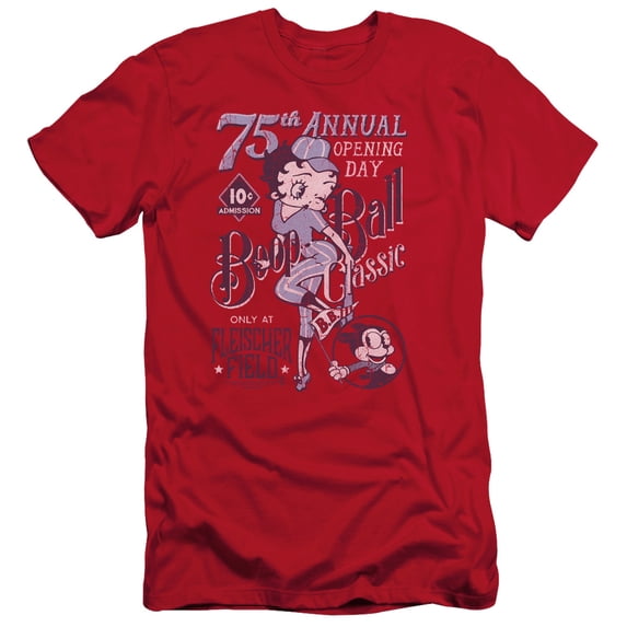 Betty Boop - Boop Ball - Slim Fit Short Sleeve Shirt - Small