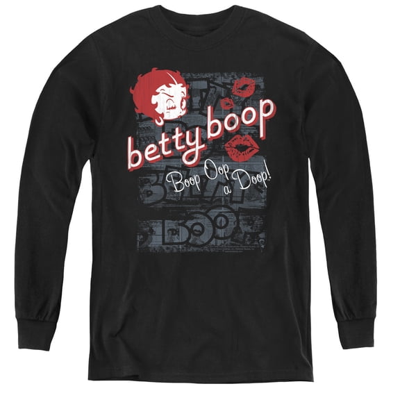 Betty Boop - Boop Oop - Youth Long Sleeve Shirt - X-Large