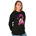 thumbnail image 1 of Betty Boop Breast Cancer Pink Ribbon Women Plus Size Long Sleeve Graphic Tee Brisco Brands 2X, 1 of 5
