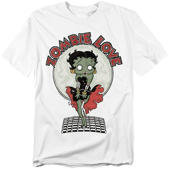 Betty Boop T-Shirt Breezy Zombie Love Unisex Graphic Tee For Men & Women