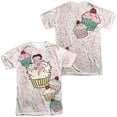 thumbnail image 1 of Betty Boop Cake Boop Unisex Adult Sublimated Costume T Shirt (Front/Back), 2X-Large Multicolor, 1 of 2
