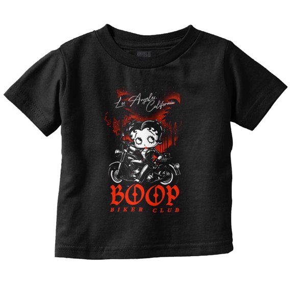 Betty Boop Cali LA Biker Club Cartoon Youth T Shirt Tee Girls Infant Toddler Brisco Brands 2T