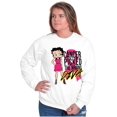 thumbnail image 1 of Betty Boop Cancer Picked Wrong Diva Women Plus Size Sweatshirt Brisco Brands 4X, 1 of 5