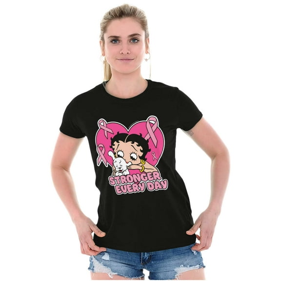 Betty Boop Cancer Stronger Every Day Women's Plus Size Shirt Brisco Brands 2X