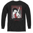 thumbnail image 1 of Betty Boop Captivating Youth Long Sleeve T-Shirt Tee Black, 1 of 1
