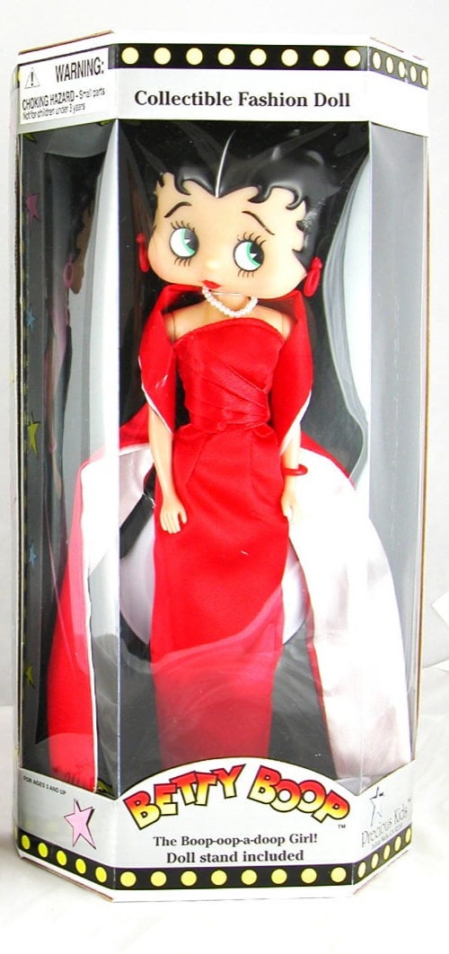red betty boop dress Love A4 Print catching red glitter gown Red Glitter Betty Boop Sticker