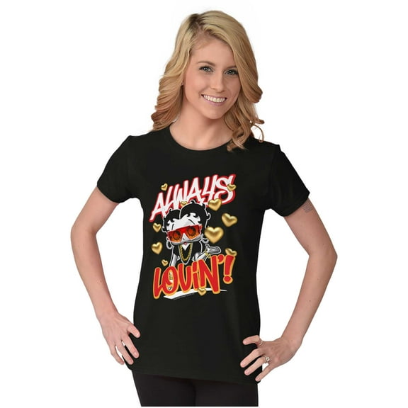 Betty Boop Cartoon Always Lovin' Women's T Shirt Ladies Tee Brisco Brands S