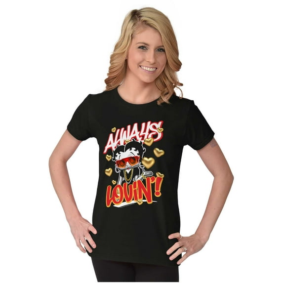 Betty Boop Cartoon Always Lovin' Women's T Shirt Ladies Tee Brisco Brands S