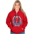 thumbnail image 1 of Betty Boop Cartoon American Beauty Women Plus Size Zipper Hoodie Brisco Brands 3X, 1 of 5