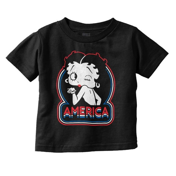 Betty Boop Cartoon American Wink Youth T Shirt Tee Girls Infant Toddler Brisco Brands 4T