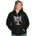 thumbnail image 1 of Betty Boop Cartoon Butterfly Mushroom Women Plus Size Zipper Hoodie Brisco Brands 4X, 1 of 6